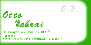 otto makrai business card